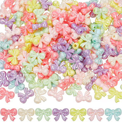 200pcs Opaque Acrylic Beads MACR-SP0001-45-1