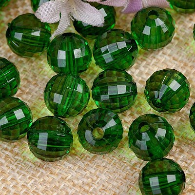 Transparent Acrylic Beads TACR-NH0001-G-12-1