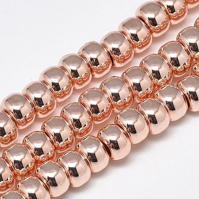 Electroplate Non-magnetic Synthetic Hematite Beads Strands X-G-Q465-38RG-1