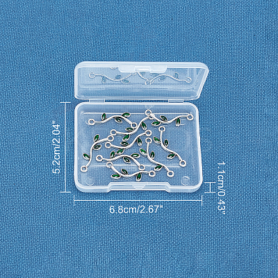 Tibetan Style Alloy Enamel Links connectors ENAM-CA0001-01AS-1
