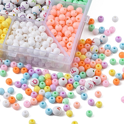 DIY Round Letter Beads Bracelet Making Kit DIY-YW0004-96-1