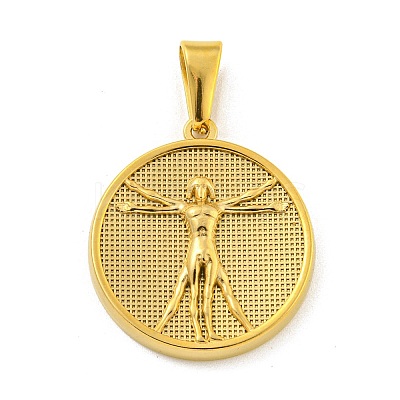 Ion Plating(IP) 304 Stainless Steel Pendants STAS-R231-13A-G-1