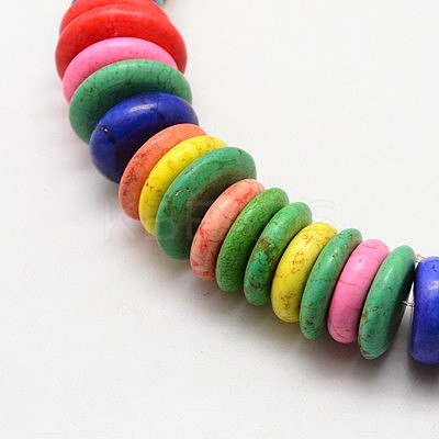 Natural Magnesite Beads Strands TURQ-L009-01-1