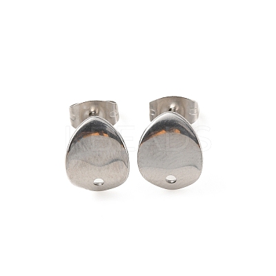 Non-Tarnish 304 Stainless Steel Stud Earring Findings STAS-K254-04P-1