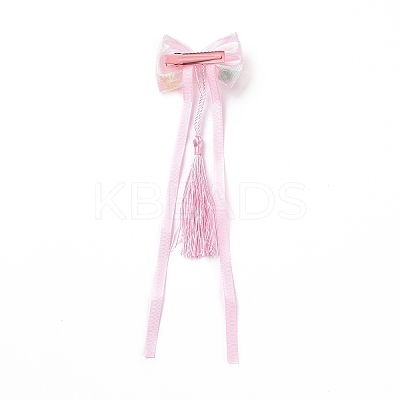 Bowknot Long Ribbon Alligator Hair Clip PHAR-D013-03A-1