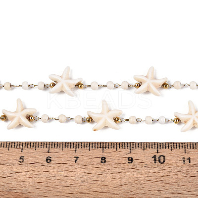 Handmade 316 Stainless Steel Starfish Link Chains CHS-N006-01G-1