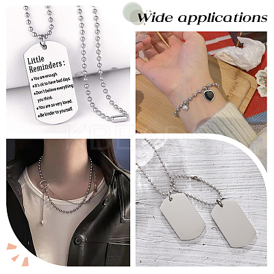 201 Stainless Steel Ball Chains Bracelet Necklace Making Kit DIY-SP0001-09B-1