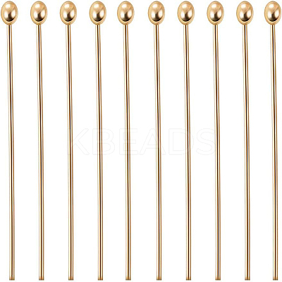 Brass Ball Head Pins KK-BC0003-99-0.6x20-1