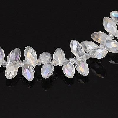 Electroplate Glass Beads Strands EGLA-J068-AB01-1