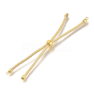 Braided Cotton Cord Slider Bracelet Making LS-MAK-R001-01G-17-1