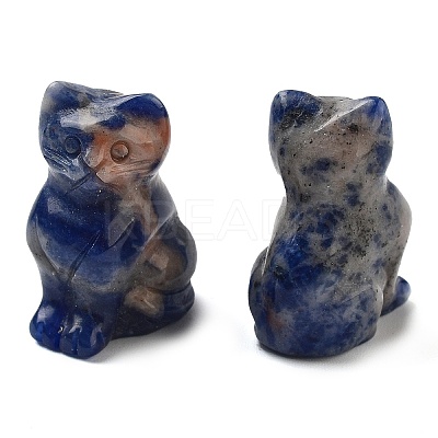 Natural Sodalite Carved Figurines DJEW-L023-B27-1