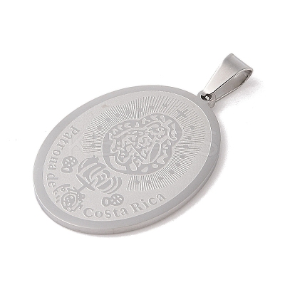 304 Stainless Steel Pendants STAS-M068-01P-1