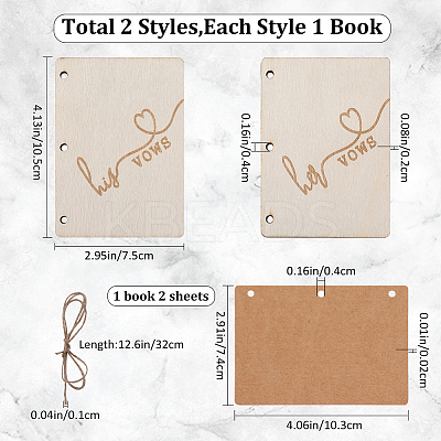 Creative Wooden Greeting Cards DIY-WH0349-171C-1