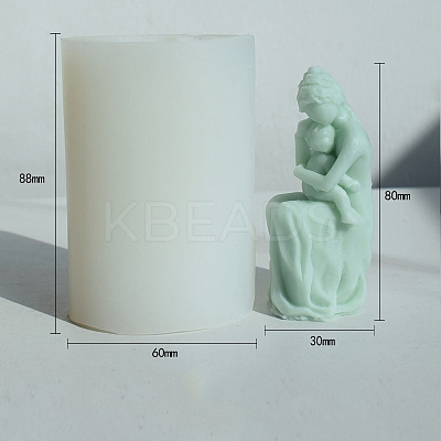 3D Aromatherapy Wax Candle Silicone Statue Mold PW-WG76606-02-1