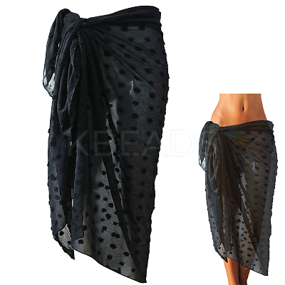 Rectangle Polyester Beach Wrap Dress AJEW-WH20006-182B-1