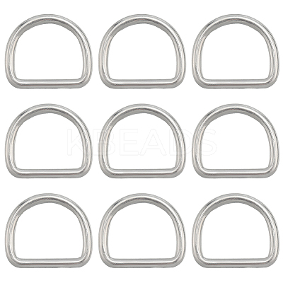 304 Stainless Steel D Rings STAS-CP0001-05B-1