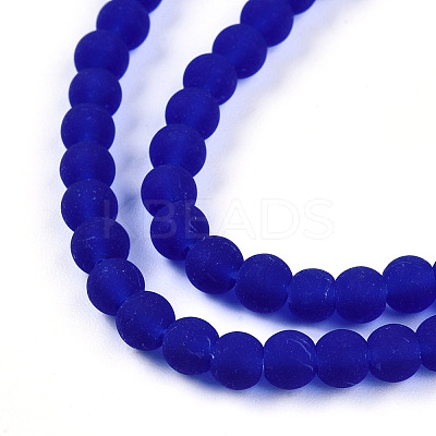 Transparent Glass Beads Strands GLAA-T032-T4mm-MD16-1
