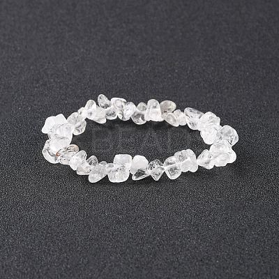 Valentines Day for Lovers Ideas Crystal Chips Stretch Bracelets X-BJEW-JB01308-07-1