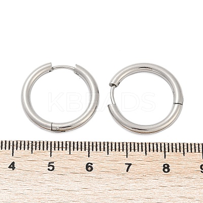 Tarnish Resistant 201 Stainless Steel Huggie Hoop Earrings Findings STAS-F149-33P-A-1