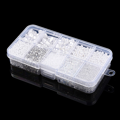 DIY 10 Style ABS & Acrylic Beads Jewelry Making Finding Kit DIY-N0012-05K-1