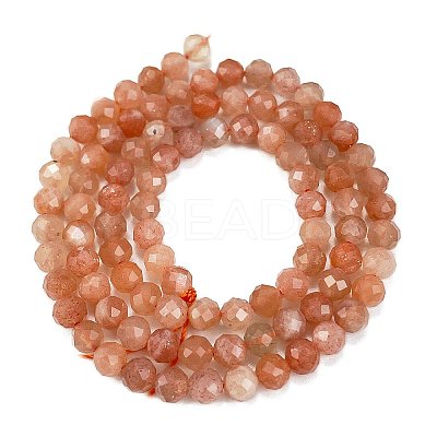 Natural Peach Moonstone Beads Strands X-G-C127-A02-02-1