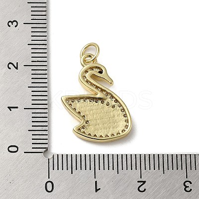 Brass Micro Pave Cubic Zirconia Pendants KK-Q808-38G-1