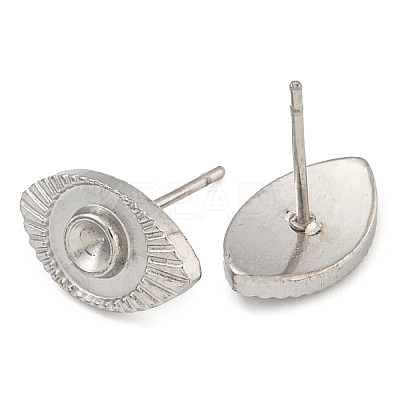 Non-Tarnish 304 Stainless Steel Stud Earring Findings EJEW-P291-11P-1