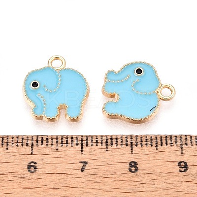 Alloy Enamel Charms PALLOY-T092-31G-04-1
