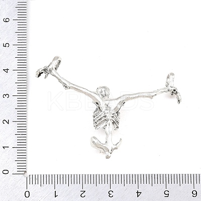 Tibetan Style Alloy Connector Charms AL-CBA1C07-02AS-1