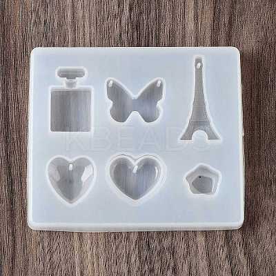 Butterfly & Heart & Bottle DIY Silhouette Silicone Pendant Molds SIMO-H019-04A-1