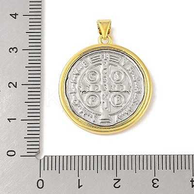 Rack Plating Brass Pendants KK-S380-31G-D-1