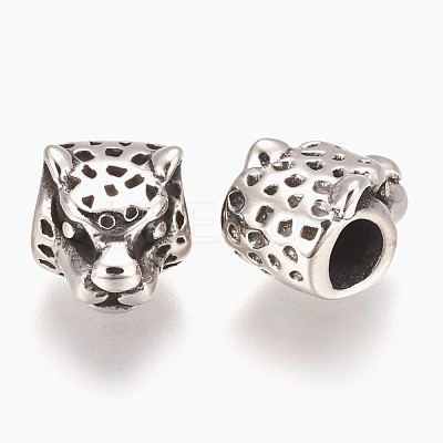 304 Stainless Steel European Beads STAS-E432-02AS-1