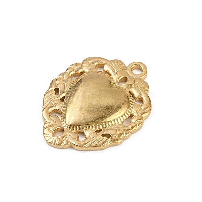 304 Stainless Steel Pendants STAS-P390-02G-G-1