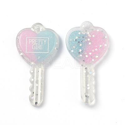 Two Tone Resin Big Pendants LS-RESI-Z001-01A-1