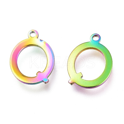 Ion Plating(IP) 304 Stainless Steel Charms STAS-H112-Q-M-1