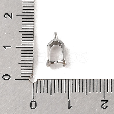 Non-Tarnish 304 Stainless Steel Ice Pick Pinch Bails STAS-Z058-01P-08-1
