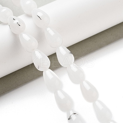 Natural White Jade Beads Strands G-B106-A31-02-1