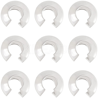20Pcs 925 Sterling Silver Crimp Bead Cover STER-BBC0009-49-1