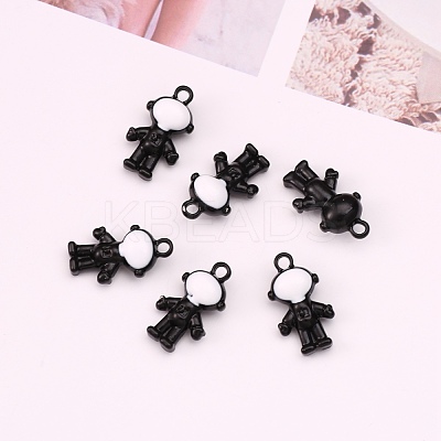 Baking Paint Alloy Pendants PALLOY-R136-02-1