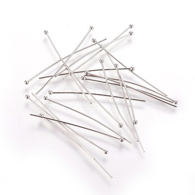 Tarnish Resistant 304 Stainless Steel Ball Head pins STAS-R051-40mm-1