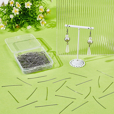 300Pcs 304 Stainless Steel Ball Head Pins STAS-ME0002-67-1