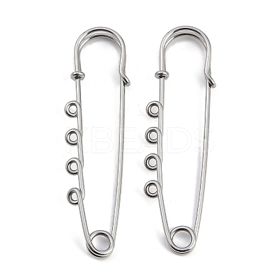 304 Stainless Steel Safety Pins Brooch Findings STAS-K252-05B-P-1