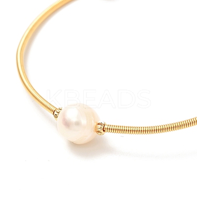 Natural Pearl Beads Bangle for Girl Women BJEW-JB06853-1