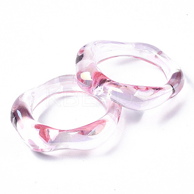 Transparent Resin Finger Rings RJEW-T013-001-E03-1