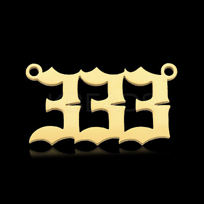 Ion Plating(IP) 201 Stainless Steel Pendants STAS-N090-LA866-3LG-1