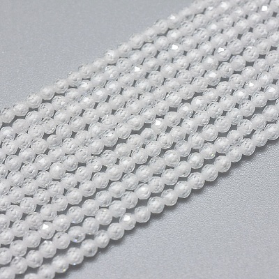 Cubic Zirconia Beads Strands X-G-G792-47-01A-1
