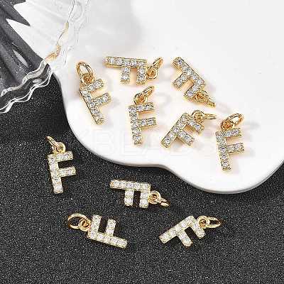 SHEGRACE Brass Micro Pave Clear Cubic Zirconia Pendants XGRQ29628-394G-F-1
