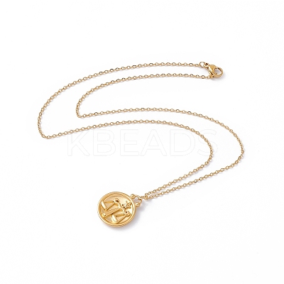 Ion Plating(IP) 304 Stainless Steel Pendant Necklace for Men Women STAS-H169-01H-1