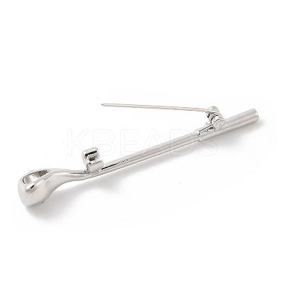 Golf Club Alloy Cubic Zirconia Brooches LS-JEWB-M050-01P-01-1