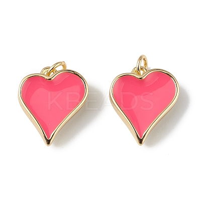 Eco-Friendly Rack Plating Brass Enamel Pendants KK-F848-02G-02-1